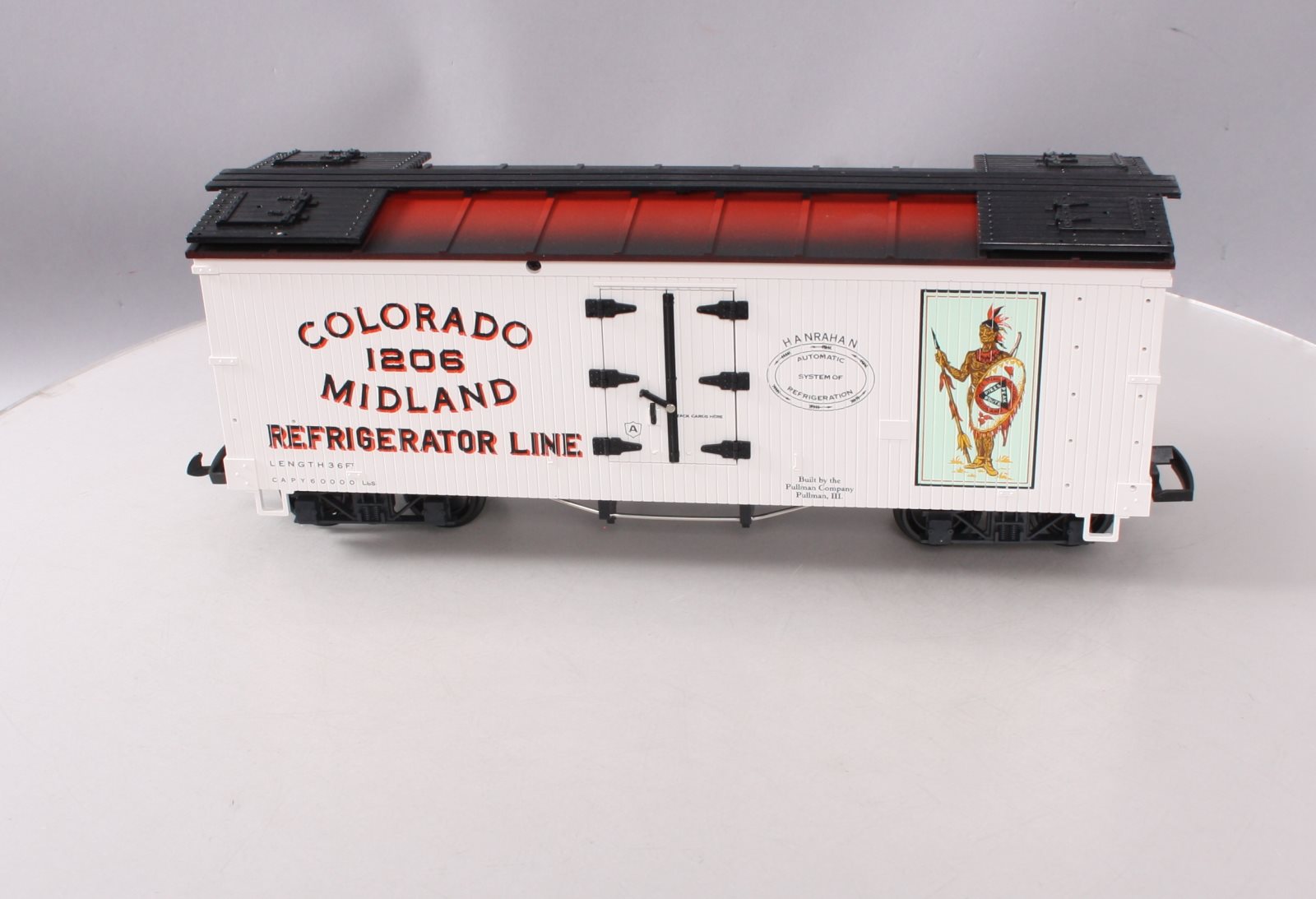 LGB 4072-P01 G Gauge Colorado & Midland Refrigerator Car #1206 LN/Box