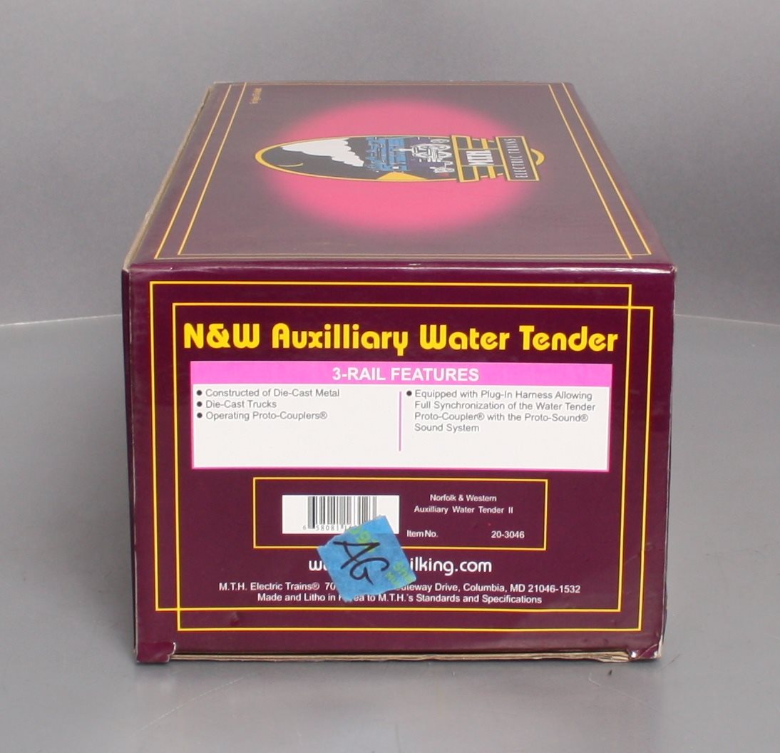 MTH 20-3046 O Norfolk and Western Auxiliary Water Tender II LN/Box