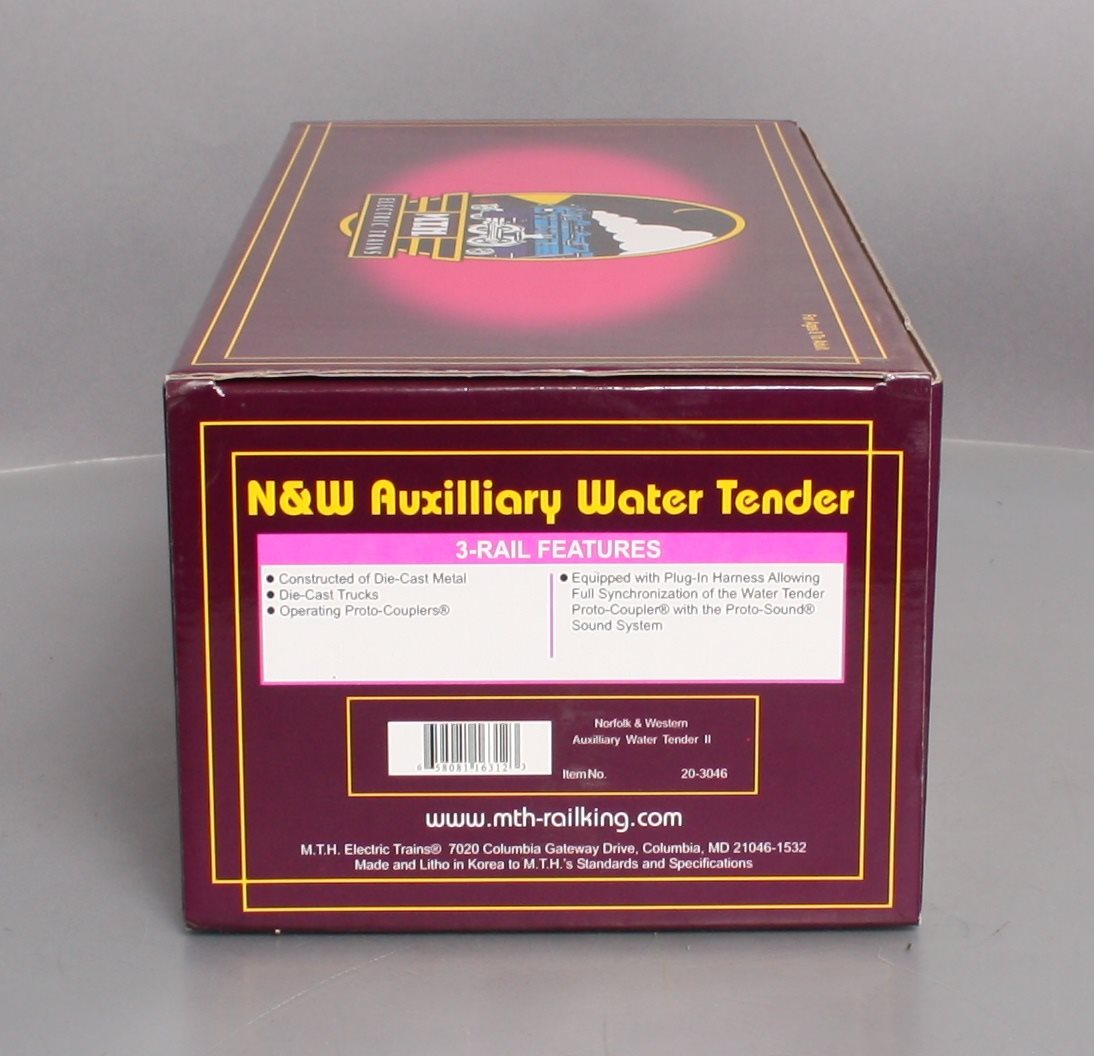 MTH 20-3046 O Norfolk and Western Auxiliary Water Tender II LN/Box