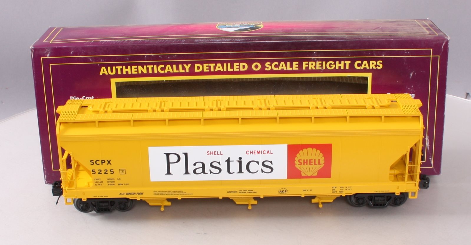 MTH 20-97766 O Gauge Shell Plastics 3-Bay Centerflow Hopper