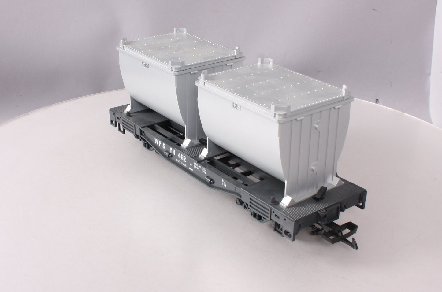 LGB 4086 G Scale White Pass & Yukon Forney Flatcar w/Ore Container Load #462 LN/Box