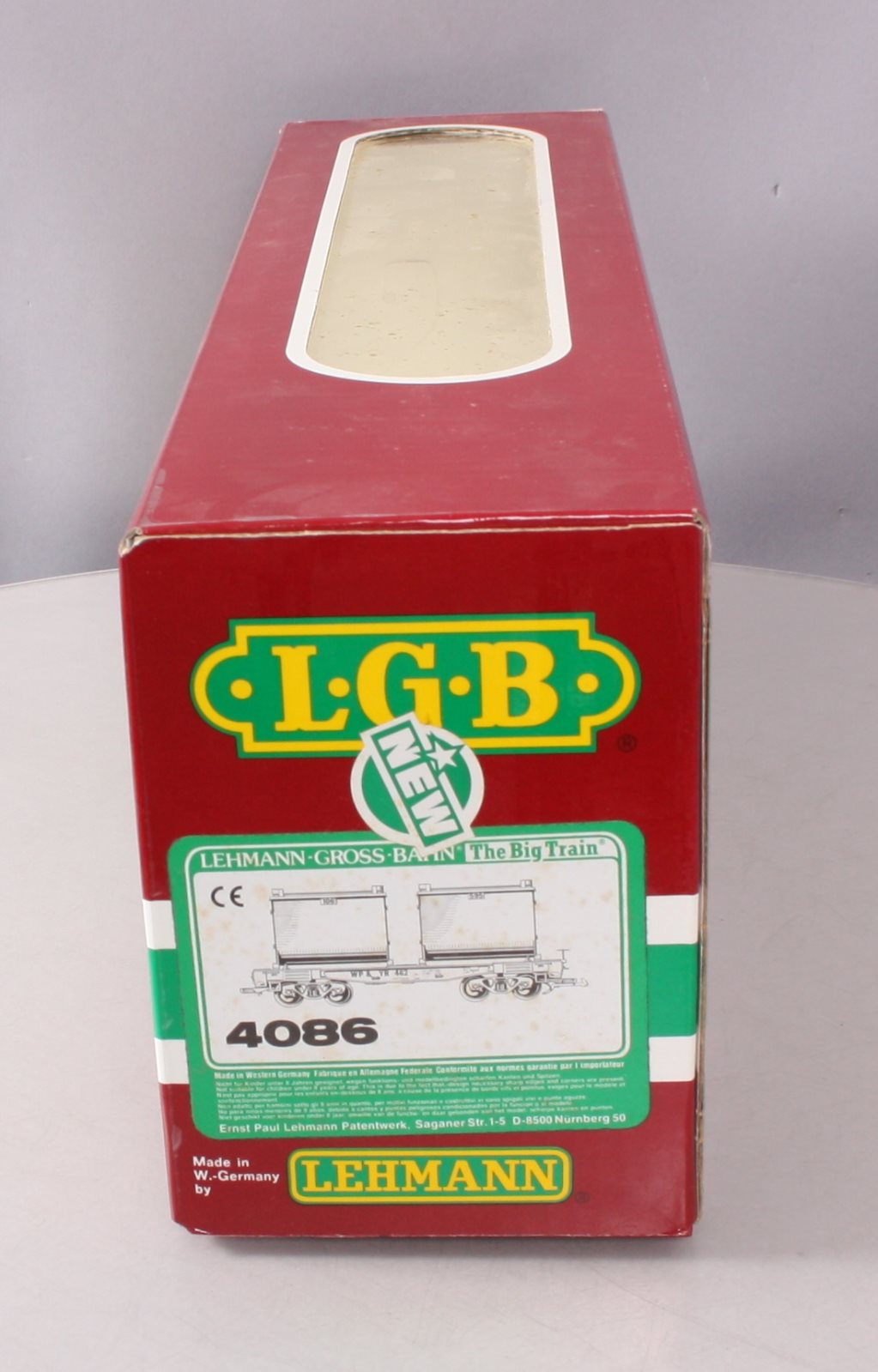 LGB 4086 G Scale White Pass & Yukon Forney Flatcar w/Ore Container Load #462 LN/Box