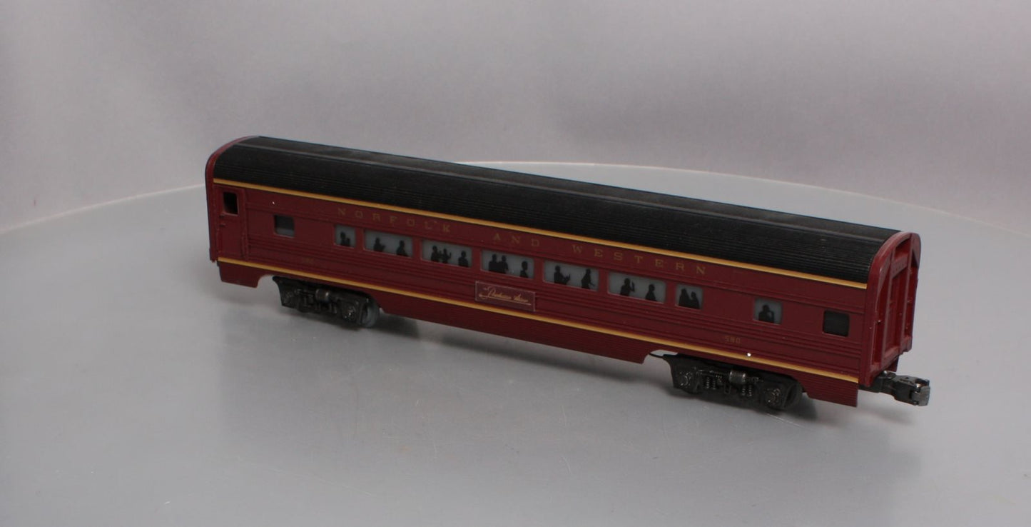 Lionel 6-9565 O Gauge Norfolk & Western Aluminum Passenger Car #580 EX/Box