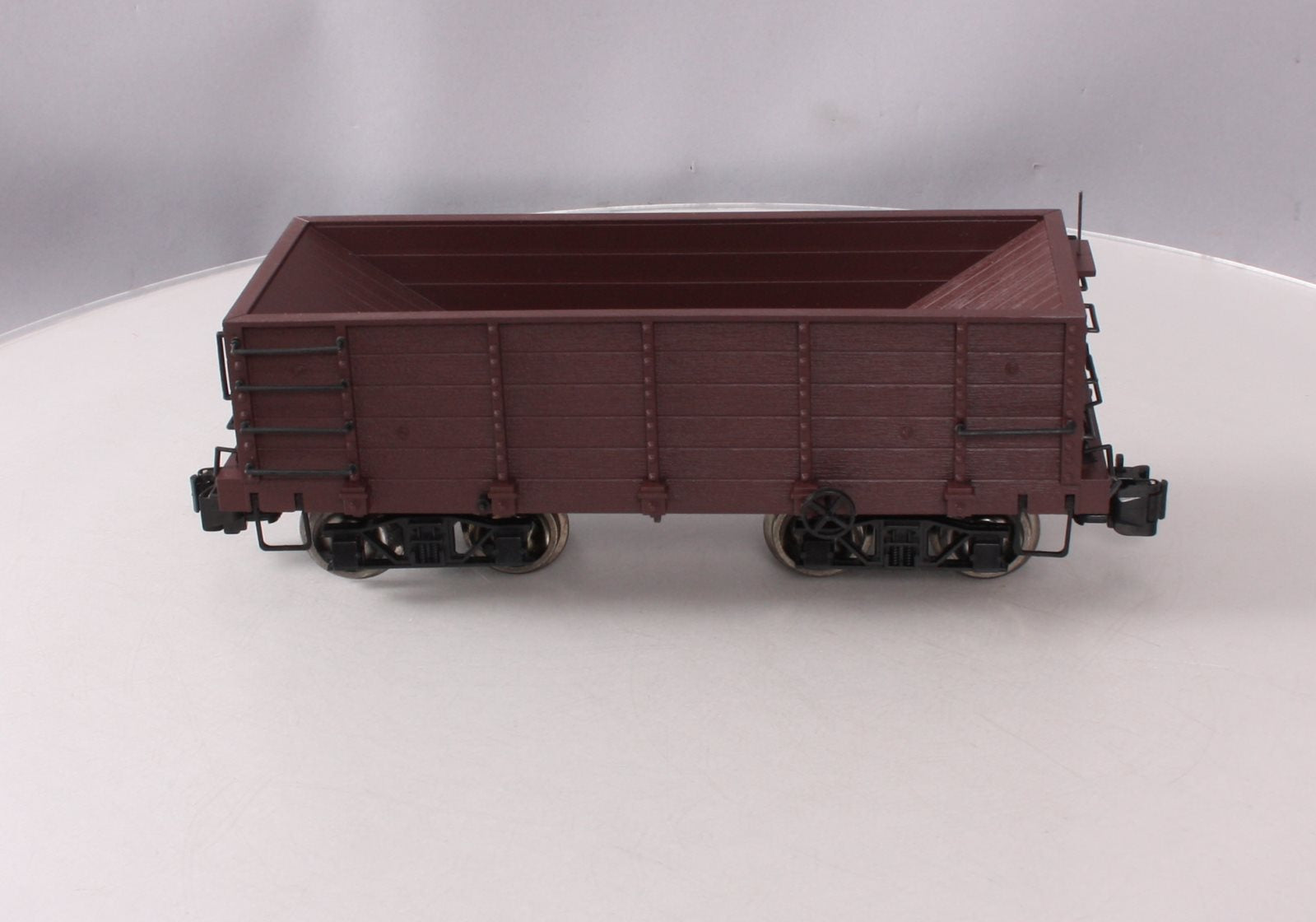 Bachmann 98570 G Scale Undecorated Wood Ore Car w/ Metal Wheels