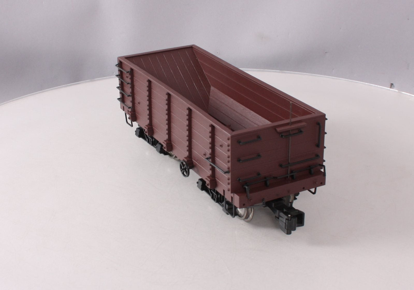 Bachmann 98570 G Scale Undecorated Wood Ore Car w/ Metal Wheels