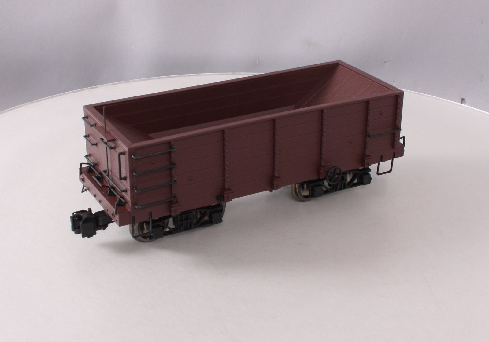 Bachmann 98570 G Scale Undecorated Wood Ore Car w/ Metal Wheels