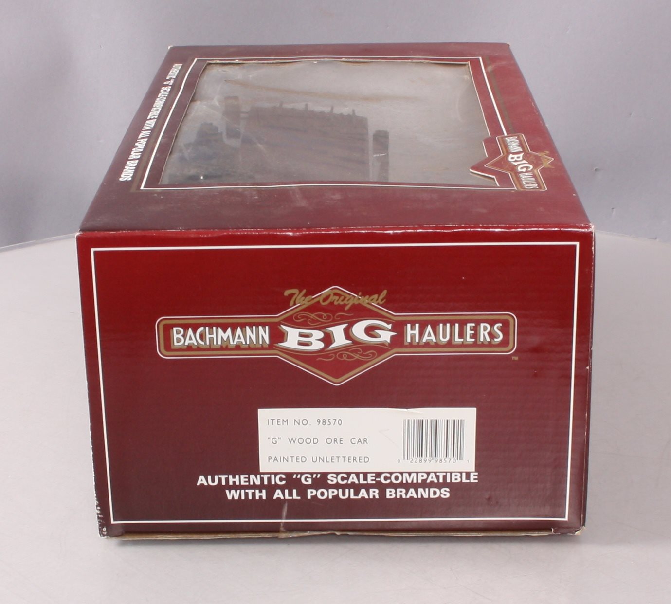 Bachmann 98570 G Scale Undecorated Wood Ore Car w/ Metal Wheels