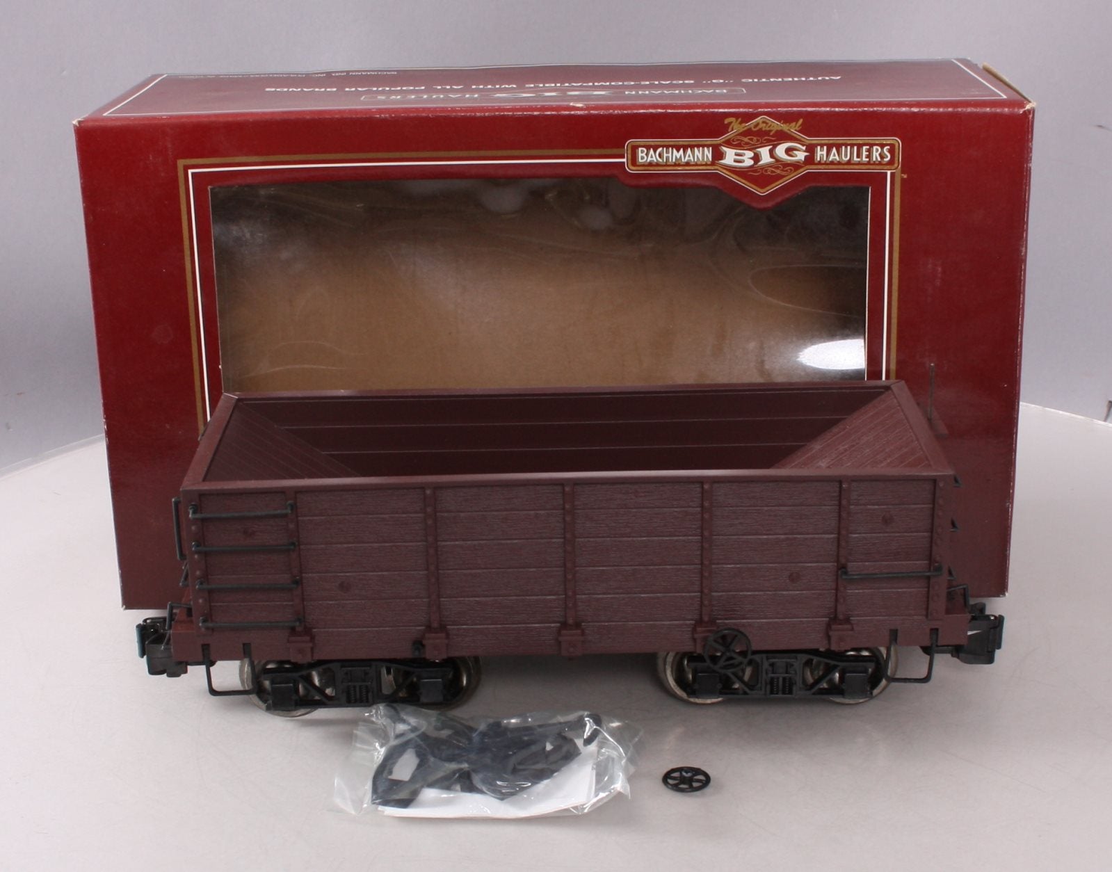 Bachmann 98570 G Scale Undecorated Wood Ore Car w/ Metal Wheels