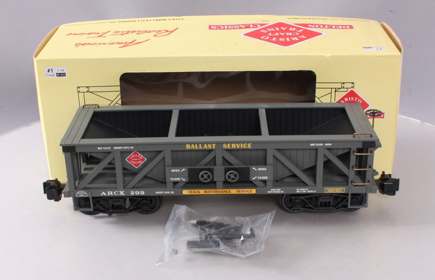 Aristo-Craft 81499 Maintenance of Way Coal Hopper Car LN/Box