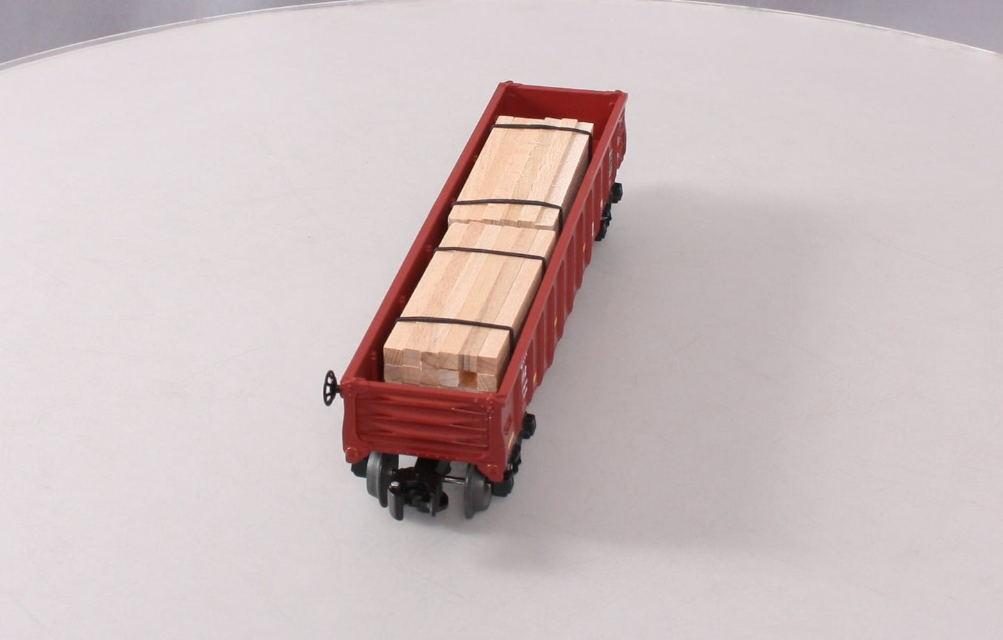 Lionel 6-26696 O Gauge NJ Transit Gondola #9412 w/Wood Ties LN/Box