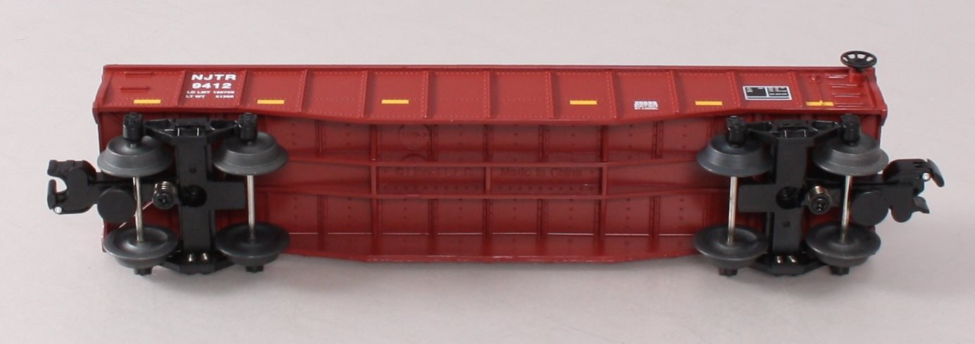 Lionel 6-26696 O Gauge NJ Transit Gondola #9412 w/Wood Ties