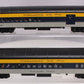 MTH 20-4128 O C&O 70' Madison Combine/Diner Passenger Car Set (Set of 2) LN/Box