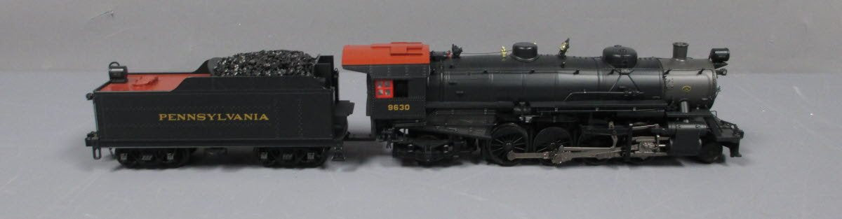 MTH 20-3286-1 PRR 2-8-2 USRA Lt Mikado Steam Engine HiRail w/PS2 #9630