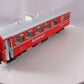 LGB 3068 G Scale RhB Red Restaurant / Diner Car #3815 (Metal Wheels) EX/Box