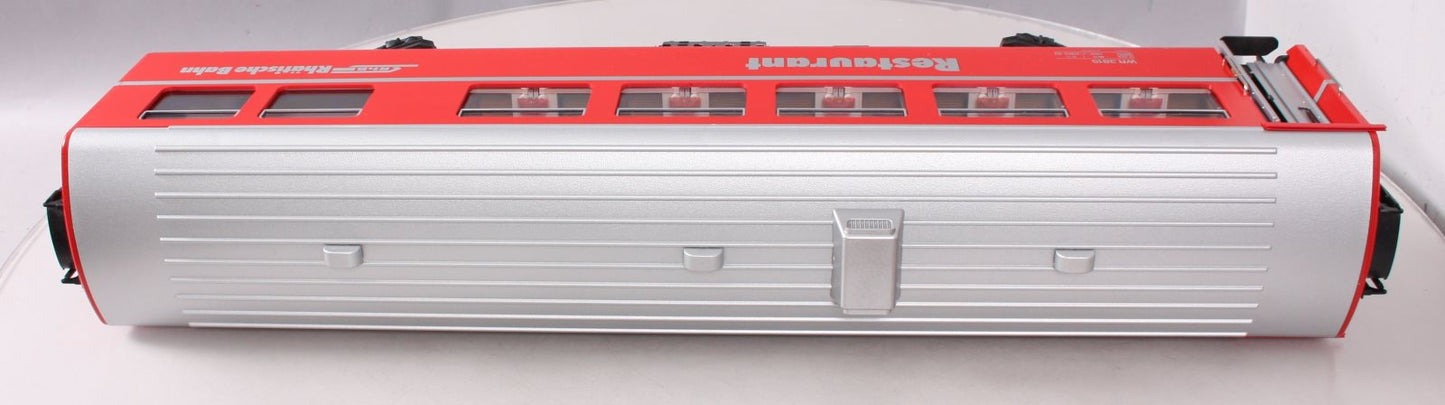 LGB 3068 G Scale RhB Red Restaurant / Diner Car #3815 (Metal Wheels) EX/Box