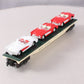 K-Line K691-1171 O Gauge Burlington Northern Santa Fe Flatcar w/ 1957 Corvettes NIB