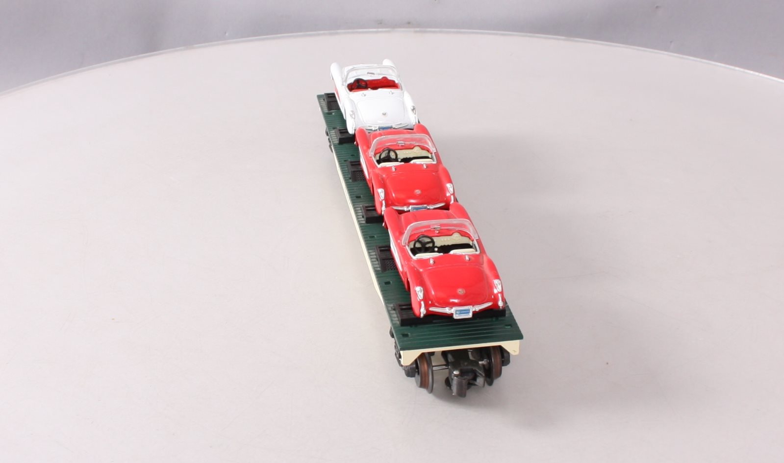 K-Line K691-1171 O Gauge Burlington Northern Santa Fe Flatcar w/ 1957 Corvettes NIB