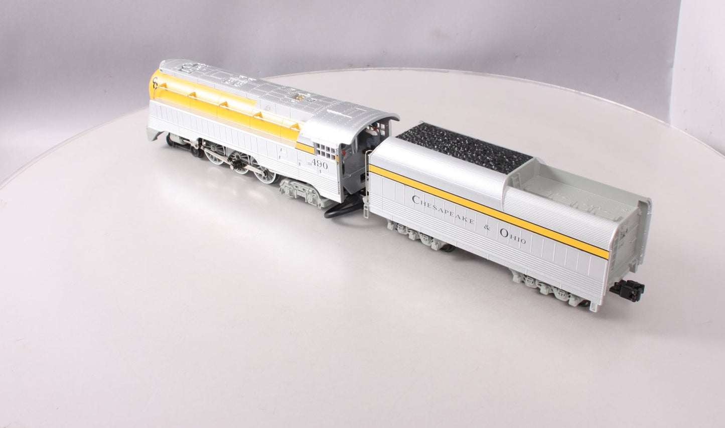 MTH 30-1412-1 Chesapeake and Ohio 4-6-4 Streamlined Hudson Steam #490 w/ PS2 LN/Box