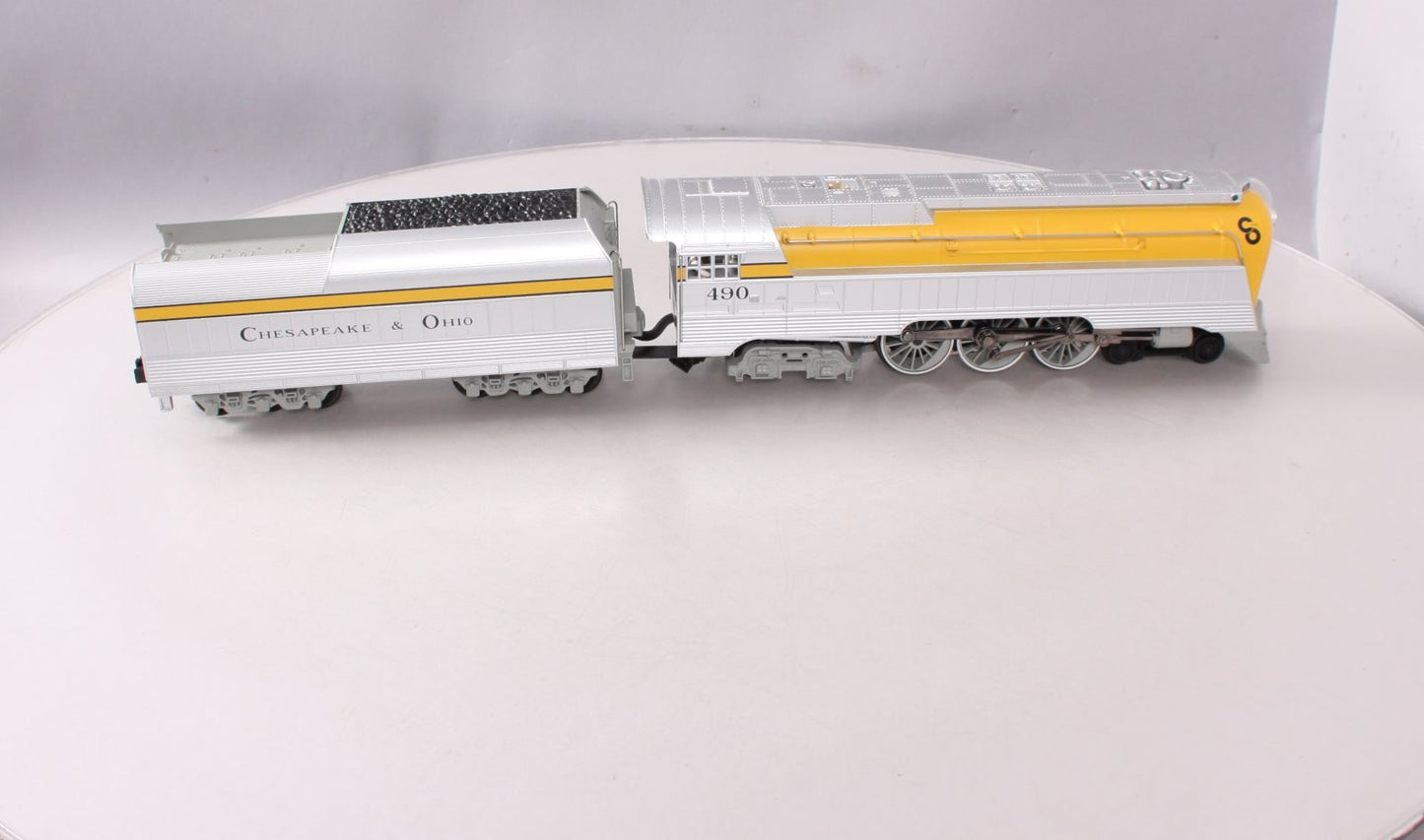 MTH 30-1412-1 Chesapeake and Ohio 4-6-4 Streamlined Hudson Steam #490 w/ PS2 LN/Box