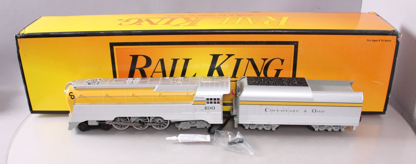 MTH 30-1412-1 Chesapeake and Ohio 4-6-4 Streamlined Hudson Steam #490 w/ PS2 LN/Box