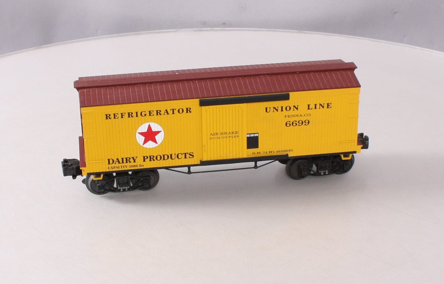 MTH 30-7493 O Gauge Pennsylvania Union Line Boxcar #6699 LN/Box