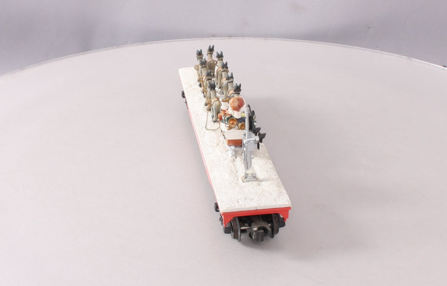 K-Line K691-7402 O Gauge Santa & 9 Reindeer Flatcar #121350 LN/Box