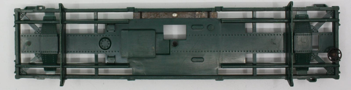 Lionel 3362-5 Green Log Dump Car Body Damaged