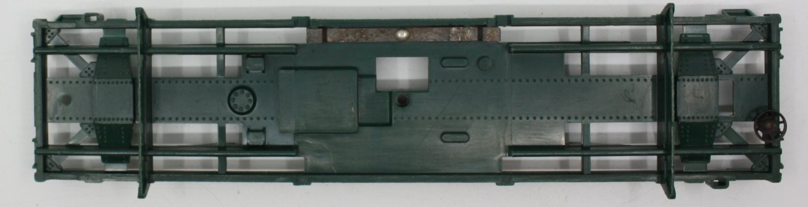 Lionel 3362-5 Green Log Dump Car Body Damaged