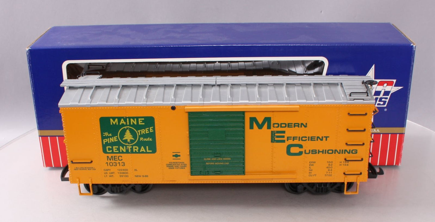 USA Trains 19068 G Maine Central American Series Steel Box Car Yellow