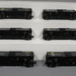 MTH 20-90733 O Gauge Southern Pacific 40' AAR Box Car Set [6 Car Set] LN/Box