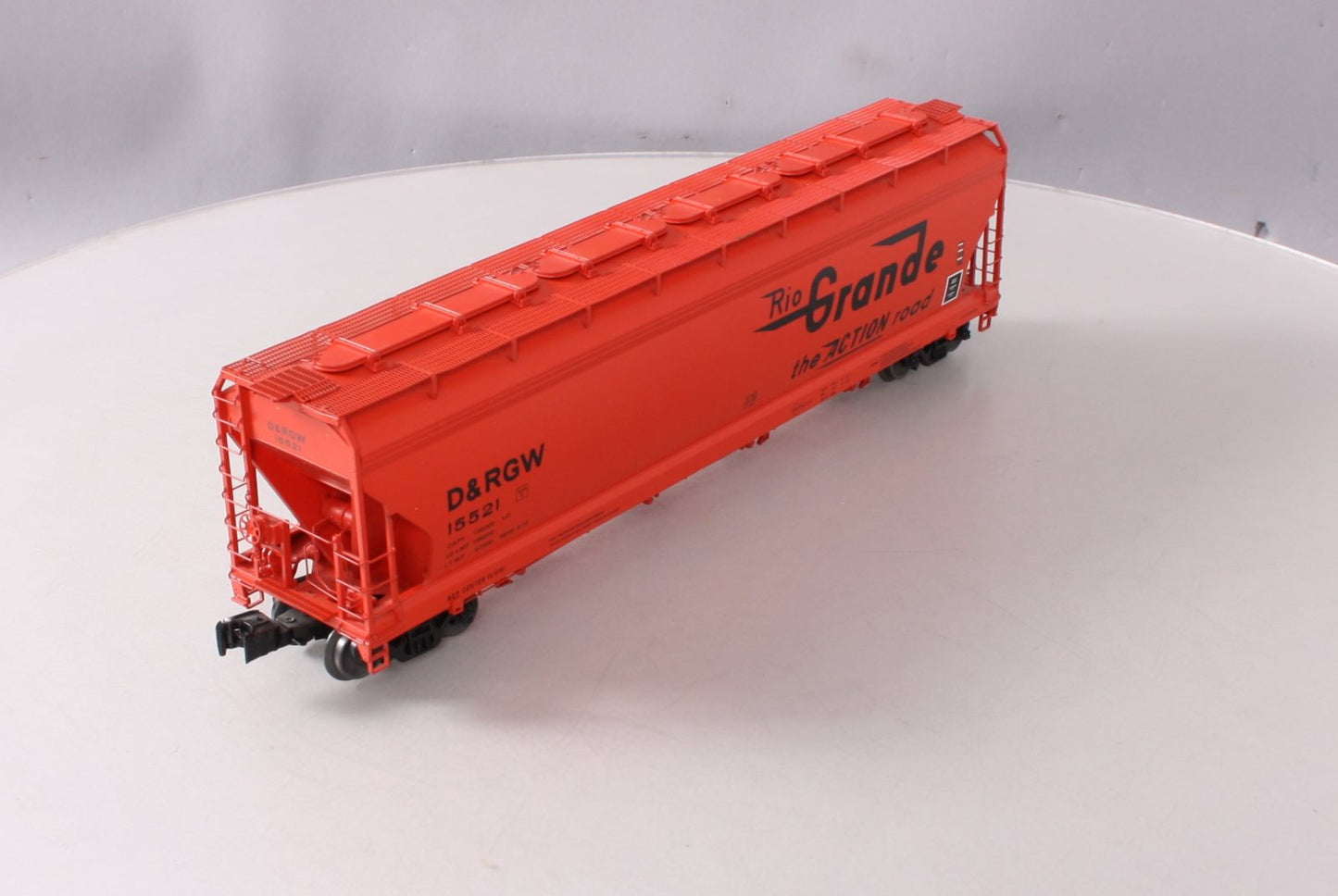 Lionel 6-17187 O Gauge Rio Grande ACF 4-Bay Hopper Car #15521 LN/Box