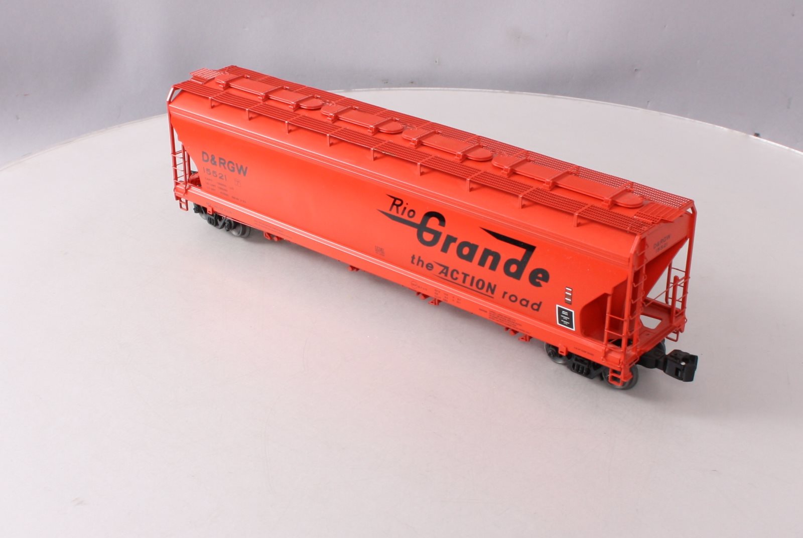 Lionel 6-17187 O Gauge Rio Grande ACF 4-Bay Hopper Car #15521 LN/Box