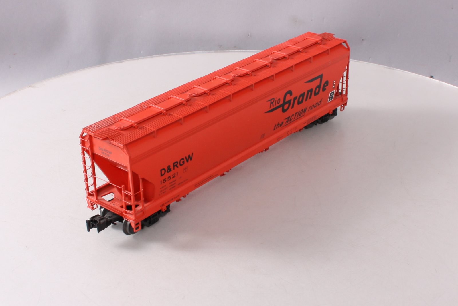 Lionel 6-17187 O Gauge Rio Grande ACF 4-Bay Hopper Car #15521 LN/Box