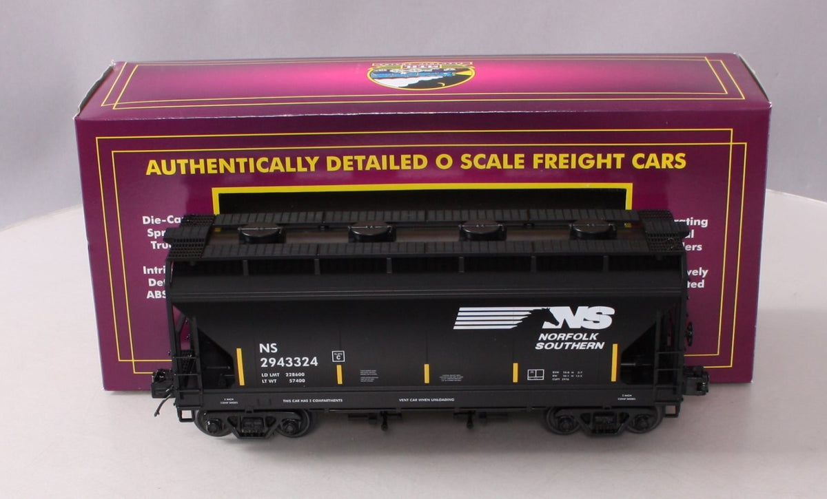 MTH 20-97926 O Norfolk Southern 2-Bay Centerflow Hopper Car #2943324 LN/Box
