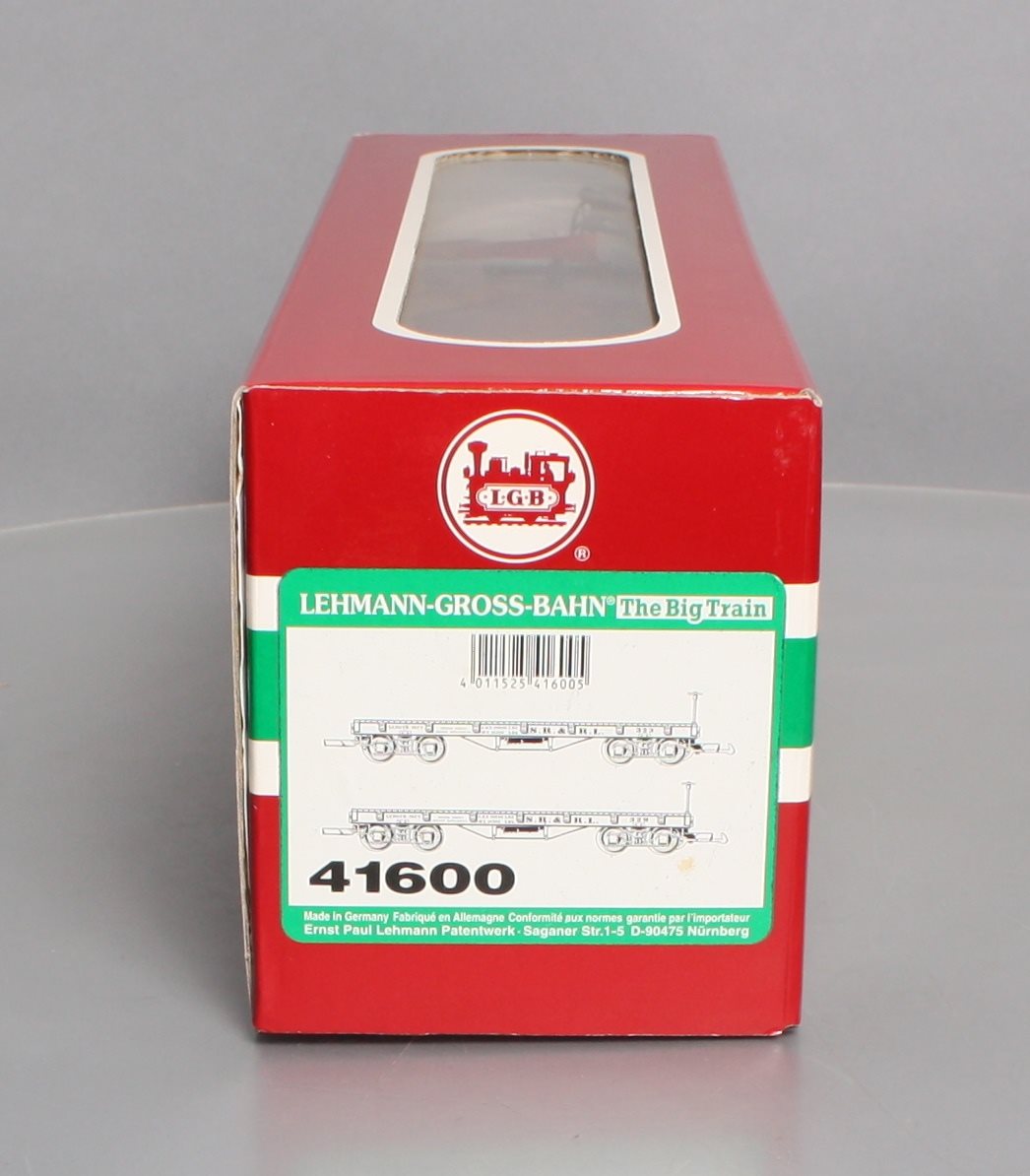 LGB 41600 G Sandy River & Rangeley Lakes Flatcar Set LN/Box