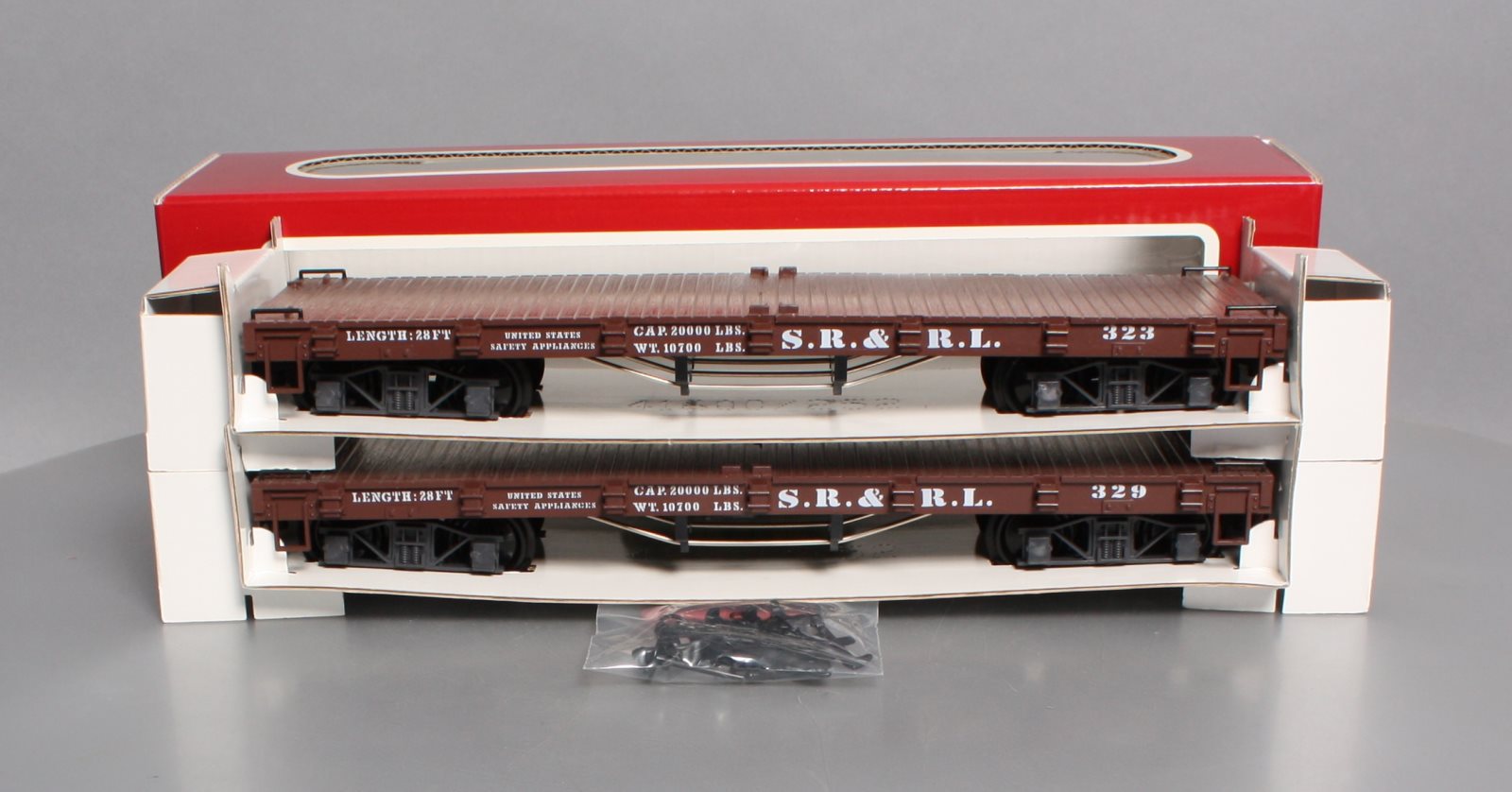 LGB 41600 G Sandy River & Rangeley Lakes Flatcar Set LN/Box