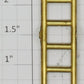 Lionel 213-6 Brass 8-Rung 200 & 500 Series Stock, Reefer, & Boxcar Ladder