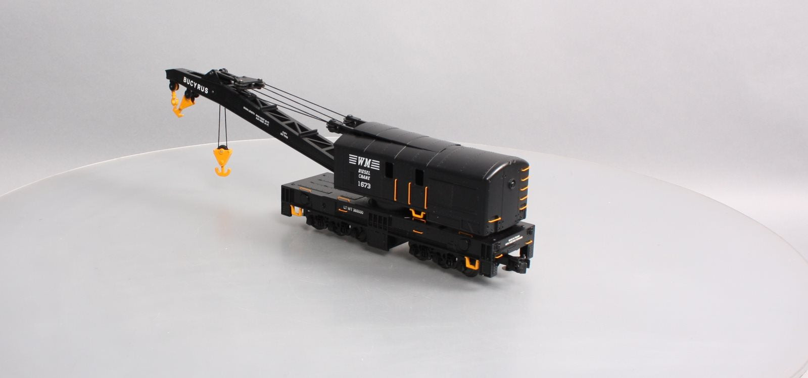 MTH 20-98747 O Scale Western Maryland Crane Car #1673