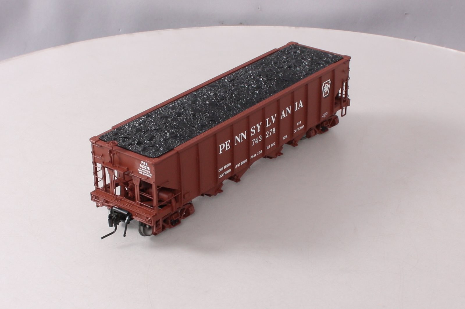 Atlas 7777-4 O Scale PRR [Shadow Keystone] H21a Hopper Car #743278 (2-Rail) MT/Box