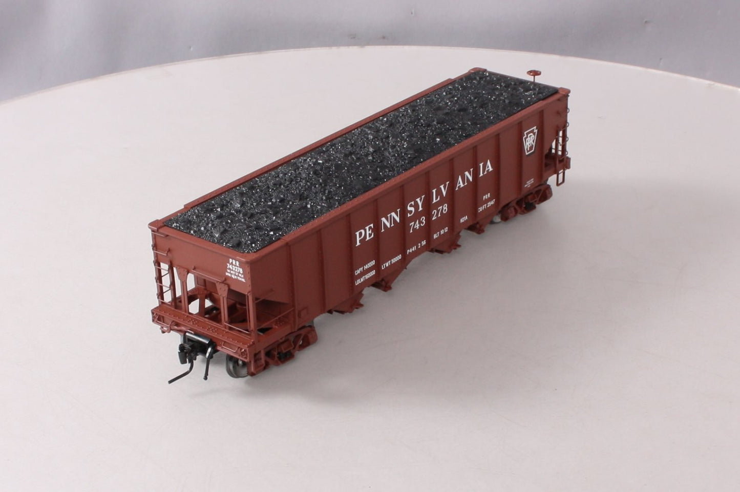 Atlas 7777-4 O Scale PRR [Shadow Keystone] H21a Hopper Car #743278 (2-Rail) MT/Box