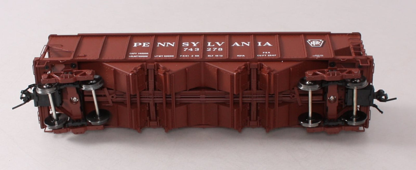 Atlas 7777-4 O Scale PRR [Shadow Keystone] H21a Hopper Car #743278 (2-Rail) MT/Box