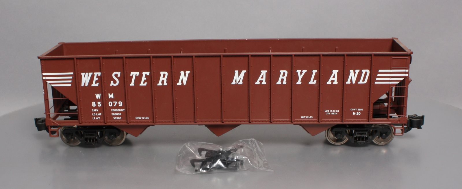 Aristo-Craft 41495 G Scale Western Maryland 100 Ton Coal Hopper #85079 LN/Box