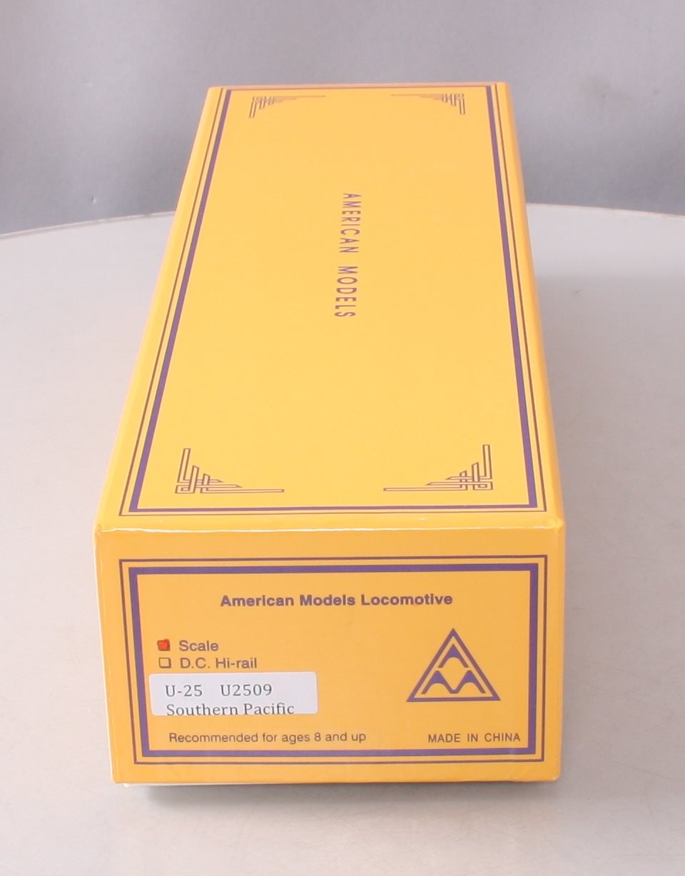 American Models U2509 S Scale SP U-25 Diesel Locomotive w/Scale Wheels #6758 EX/Box