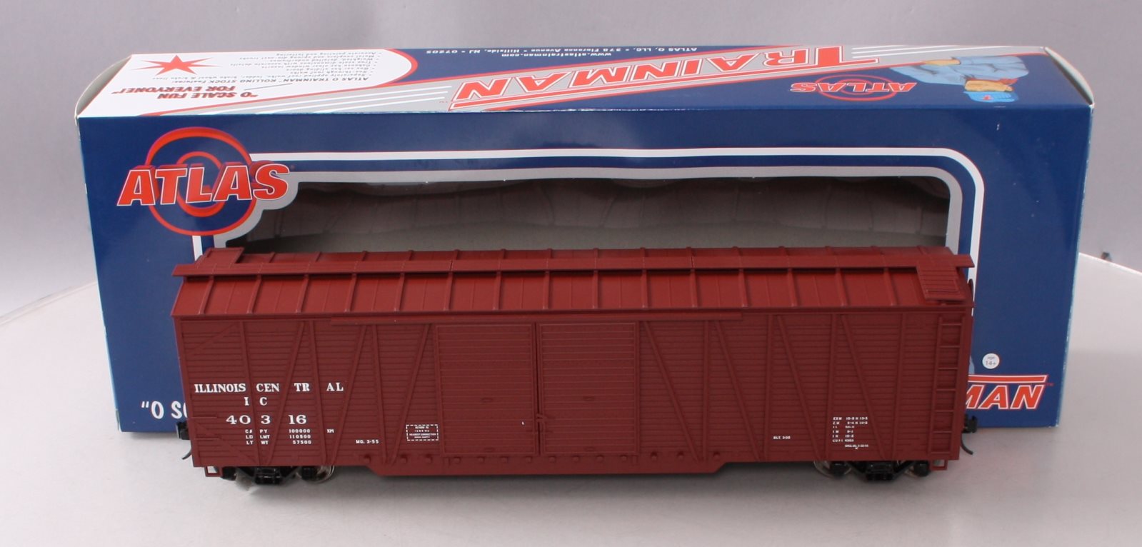 Atlas 2001561-2 O Illinois Central 50' Single-Sheathed Box Car #40316 LN/Box