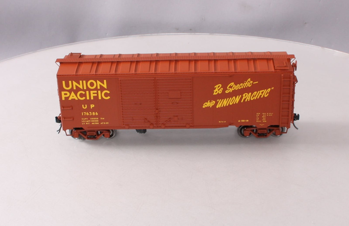 Atlas 3002827-1 O Scale Union Pacific 40' 1937 AAR Box Car #176386 (2-Rail) LN/Box