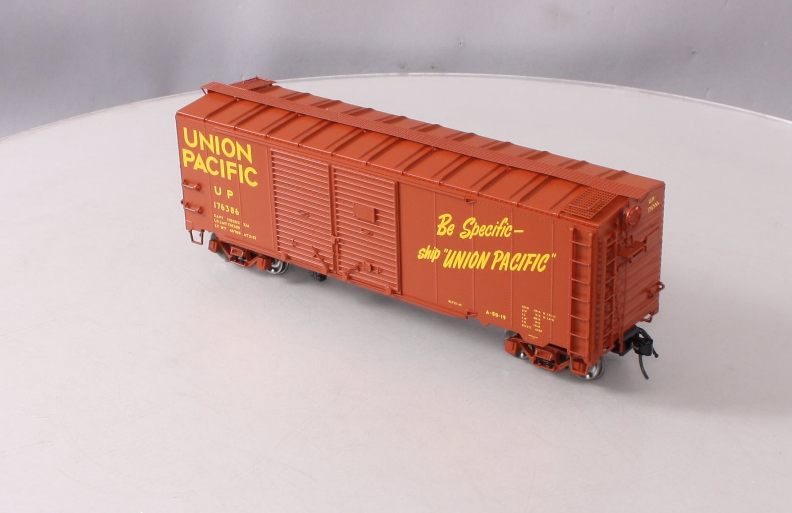 Atlas 3002827-1 O Scale Union Pacific 40' 1937 AAR Box Car #176386 (2-Rail) LN/Box