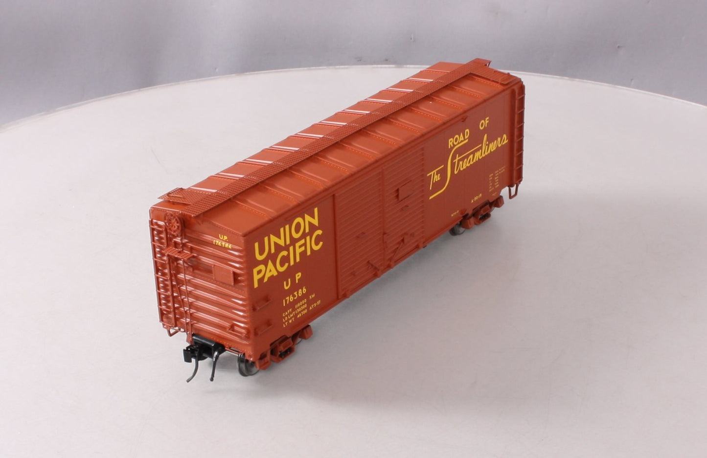 Atlas 3002827-1 O Scale Union Pacific 40' 1937 AAR Box Car #176386 (2-Rail) LN/Box