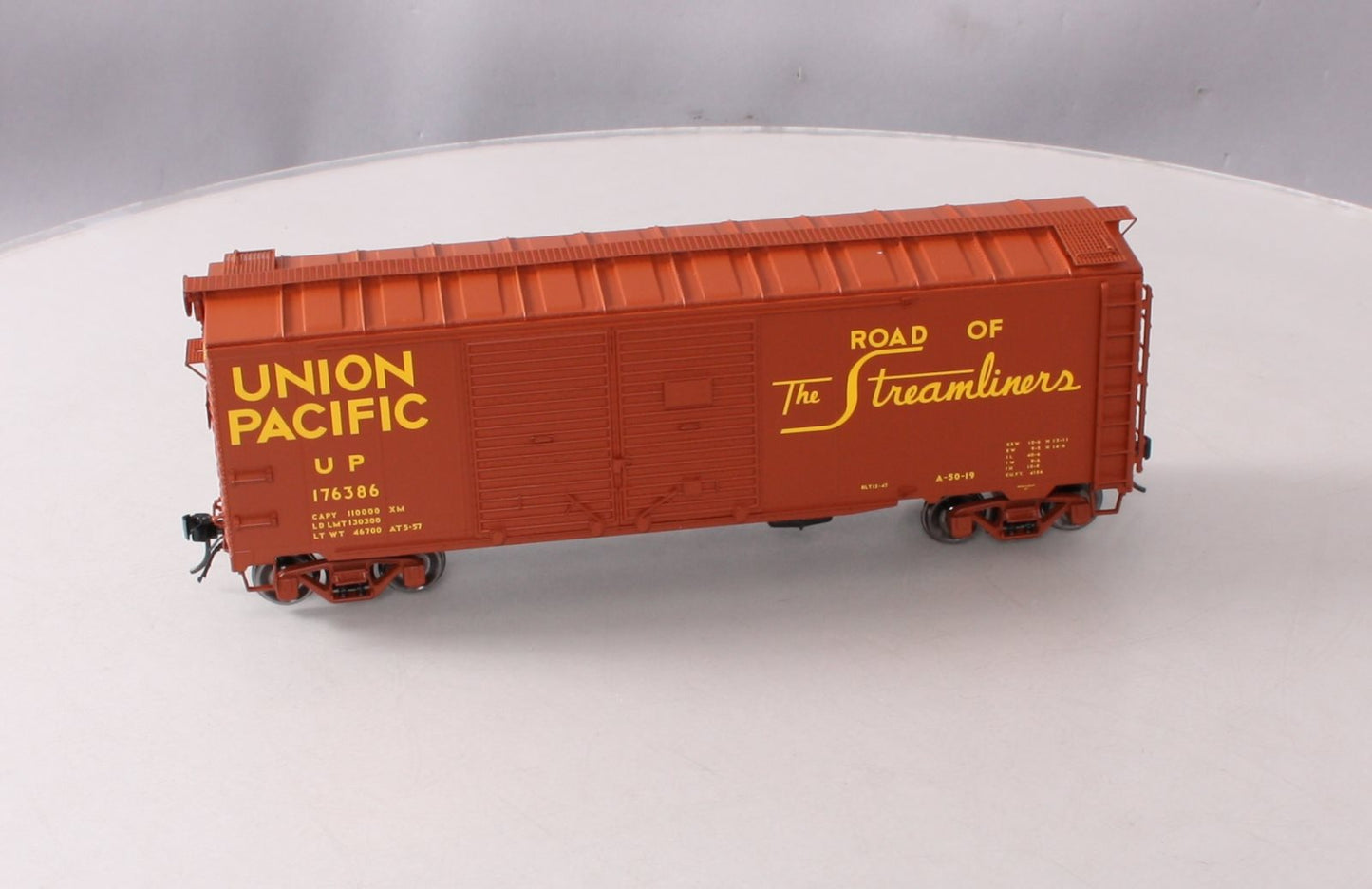 Atlas 3002827-1 O Scale Union Pacific 40' 1937 AAR Box Car #176386 (2-Rail) LN/Box