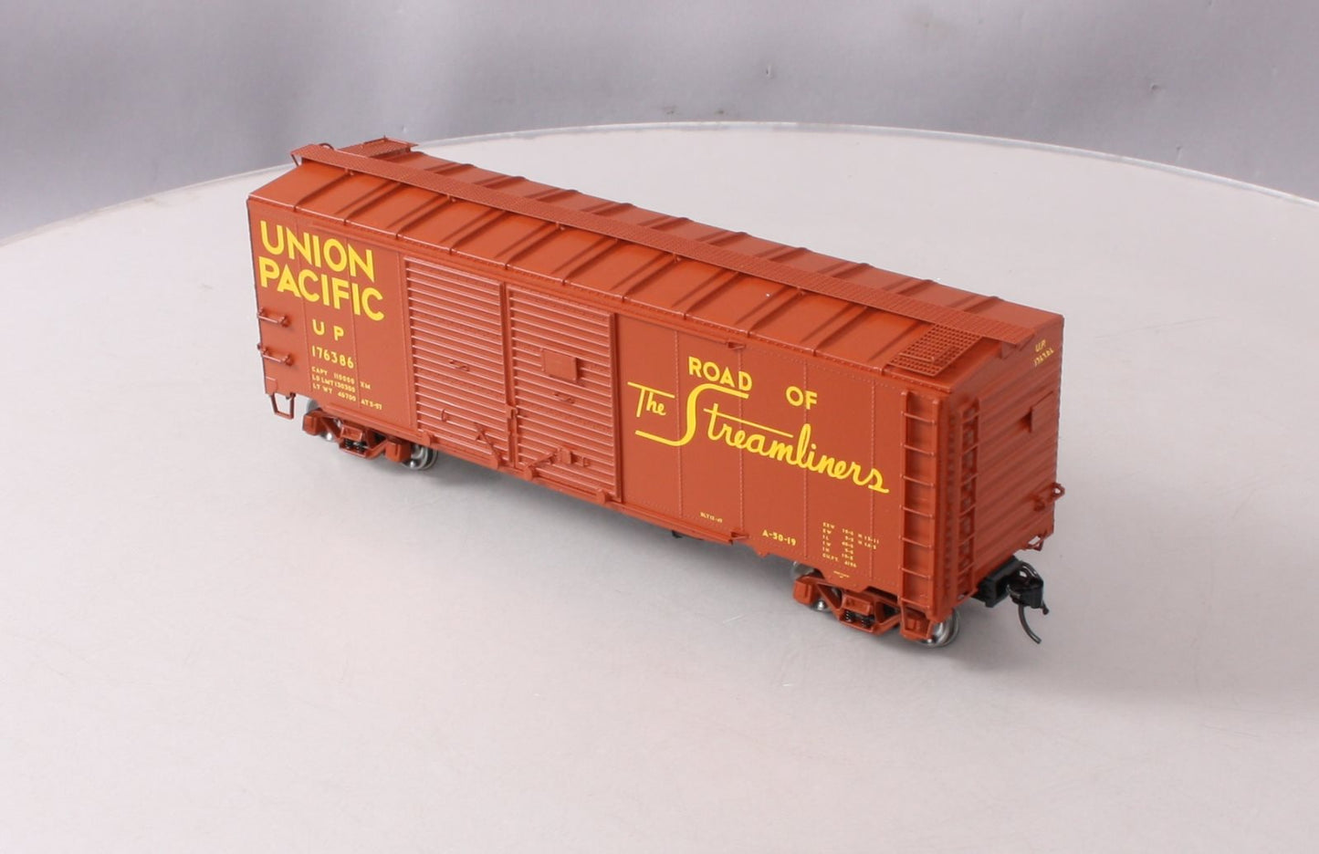 Atlas 3002827-1 O Scale Union Pacific 40' 1937 AAR Box Car #176386 (2-Rail) LN/Box