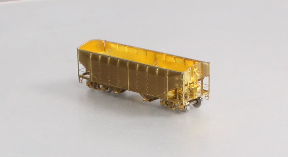 Overland 3047 HO Scale BRASS C&O H-6 2-Bay Hopper - Unpainted LN/Box